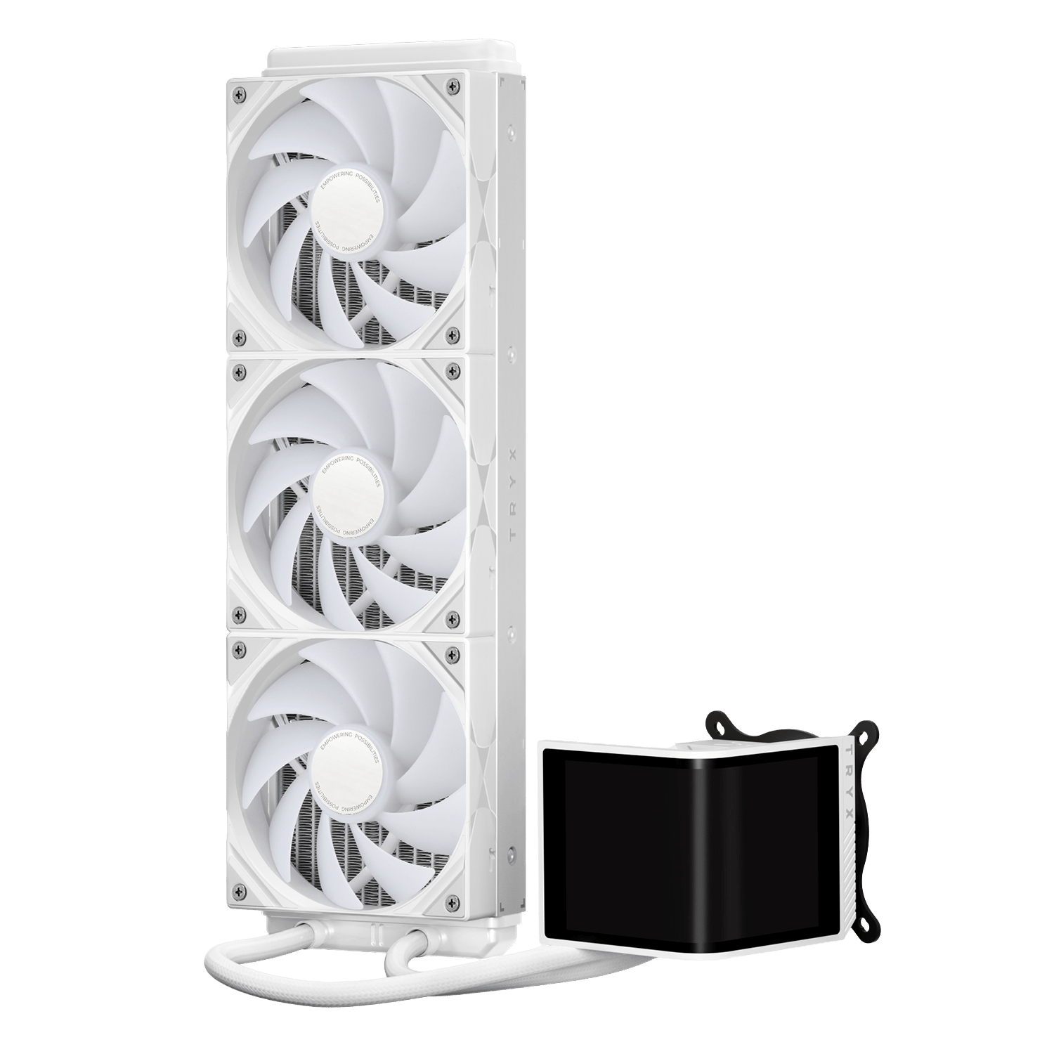 TRYX PANORAMA SE ARGB 360mm AiO Liquid CPU Cooler in White - CCL